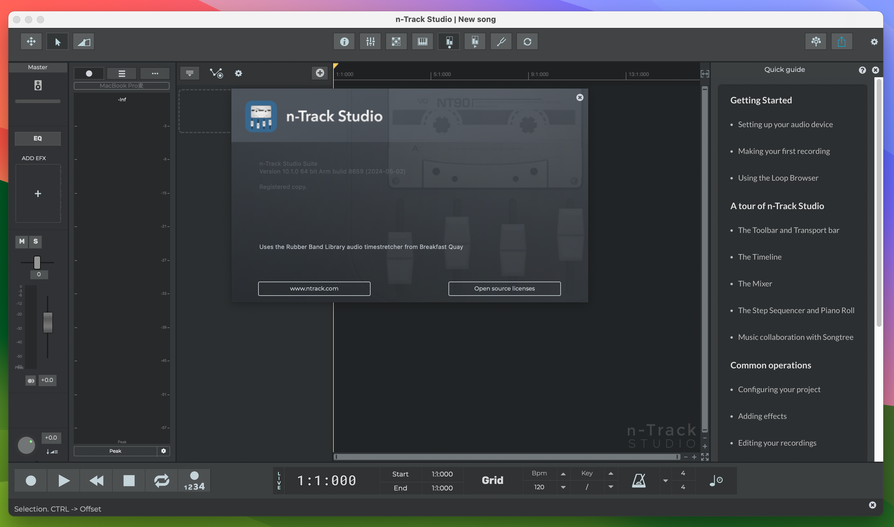 n-Track Studio Suite for Mac(多轨音乐制作软件)